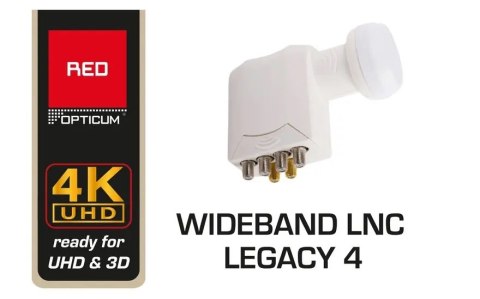 LNB Opticum RED WideBand + 4x legacy multiroom Opticum