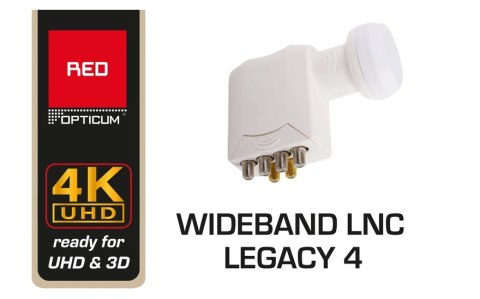 LNB Opticum RED WideBand + 4x legacy multiroom Opticum