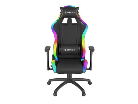 FOTEL GAMINGOWY GENESIS TRIT 500 RGB PODŚWIETLENIE CZARNY