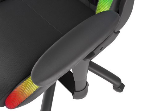 FOTEL GAMINGOWY GENESIS TRIT 500 RGB PODŚWIETLENIE CZARNY