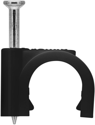 Flop uchwyt kabla okrągły CZARNY Goobay 100x 5mm