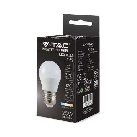 Żarówka LED V-TAC 4W Filament E27 G45 P45 Kulka VT-1980 3000K 400lm