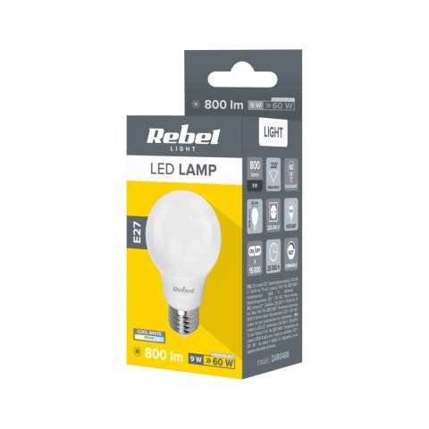 Lampa LED Rebel A60 9W, E27, 6500K, 230V