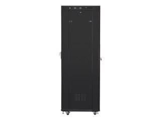 SZAFA INSTALACYJNA RACK STOJĄCA 19" 42U 600X1000 CZARNA DRZWI PERFOROWANE LCD LANBERG (FLAT PACK)