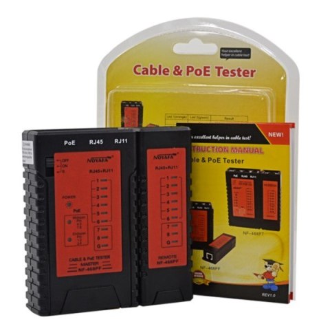 BOWI Tester sieci RJ45, RJ11, PoE NF-468PF