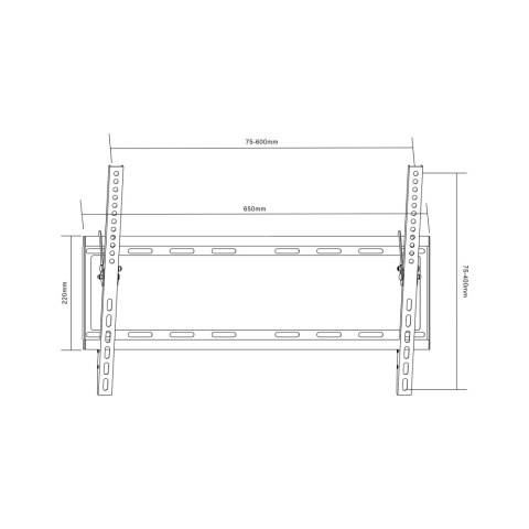 Uchwyt naścienny uniwersalny do LED TV (37-70") LP34-46T regulacja w pionie