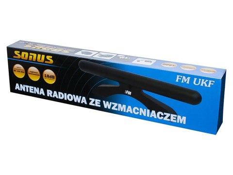 Antena radiowa Sonus FM ze wzmacniaczem +18dB Barczak