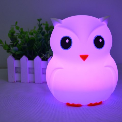 Duża Sowa Lampka Nocna RGB USB-C Pilot SP-LN01XL