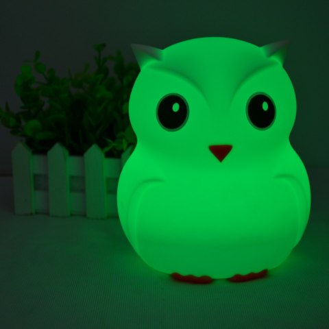 Duża Sowa Lampka Nocna RGB USB-C Pilot SP-LN01XL
