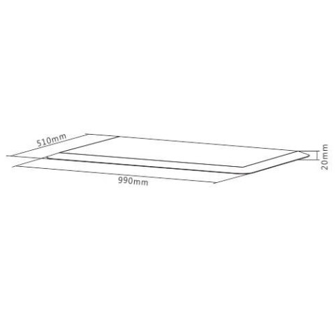 Mata antyzmęczeniowa 51x99 cm Spacetronik