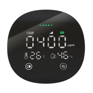 Bezprzewodowy czujnik CO2 z LED Tuya SL-DC02 3w1 SPACETRONIK