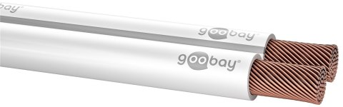 Kabel głośnikowy Goobay 2x1.5mm CU miedź 10m biały Goobay