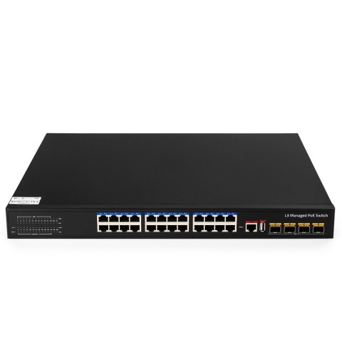 SWITCH 24x PoE+ GS5024PS4 400W 4x SFP +RJ Layer 3 Cudy