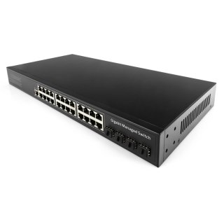 SWITCH Zarządzalny L2 GS2024S2 24x Gbps + 4x SFP Cudy