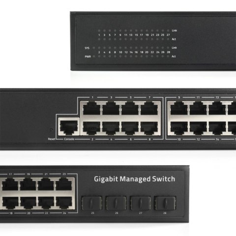 SWITCH Zarządzalny L2 GS2024S2 24x Gbps + 4x SFP Cudy