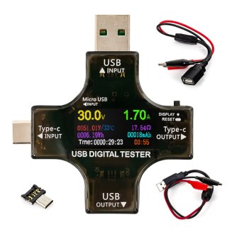 Wielofunkcyjny tester USB USB-C Micro USB SP-UT01 SPACETRONIK