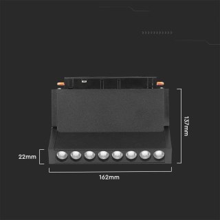 Oprawa Szynosystem SMART 48V V-TAC 10W LED CCT 30st SMART WiFi TRACKLIGHT Czarna VT-3610 2700K-6400K 900lm 3 Lata Gwarancji