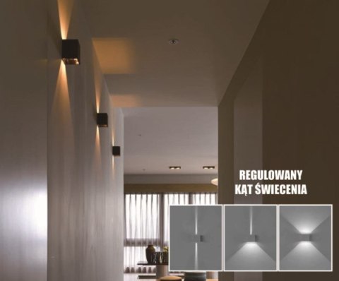 BOWI Oprawa elewacyjna LED Kreon 2*3w kwadrat 4000K cz