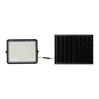 Projektor LED Solarny V-TAC 20W Pilot, AUTO, Timer, IP65 Czarny VT-180W 4000K 1800lm