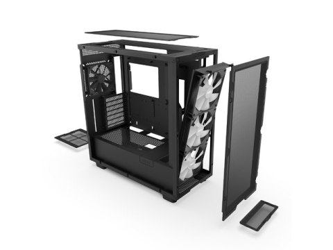 OBUDOWA NZXT H7 FLOW RGB MIDI TOWER Z OKNEM CZARNA