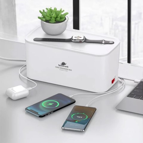 Organizer BOX stacja ładowania listwą 5xAC 3xUSB