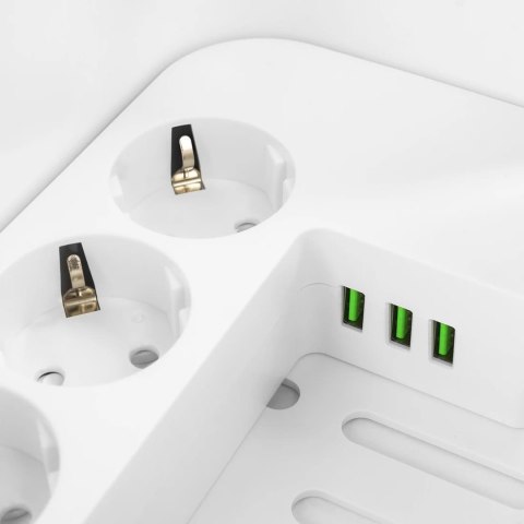 Organizer BOX stacja ładowania listwą 5xAC 3xUSB