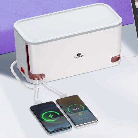 Organizer BOX stacja ładowania listwą 5xAC 3xUSB