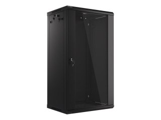 SZAFA INSTALACYJNA WISZĄCA 19" 22U 600X450 CZARNA LANBERG (FLAT PACK) (USZKODZONE OPAKOWANIE)