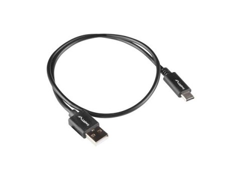 KABEL USB-C(M)->USB-A(M) 2.0 0.5M CZARNY BOX QC 3.0 LANBERG