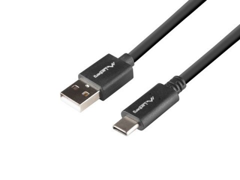 KABEL USB-C(M)->USB-A(M) 2.0 0.5M CZARNY BOX QC 3.0 LANBERG