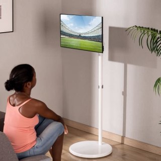 Mobilny stojak na monitor TV SPE-T01W 10kg, biały