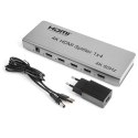 Rozgałęźnik HDMI 1x4 SPH-RS104_V46 4K 60 Hz CEC SPACETRONIK