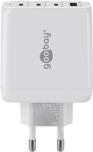 Ładowarka sieciowa 3x USB-C USB 68W Goobay BIAŁA