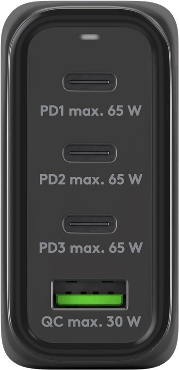 Ładowarka sieciowa 3x USB-C USB 68W Goobay CZARNA