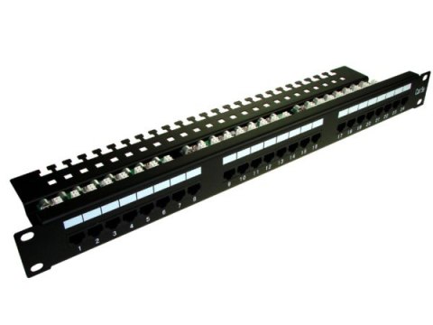 BOWI Patch panel 24-port UTP5e 1U 19" półka organizer