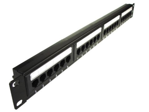 BOWI Patch panel 24-port UTP6 1U 19" bez półki krone LS