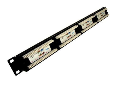 BOWI Patch panel 24-port UTP6 1U 19" bez półki krone LS