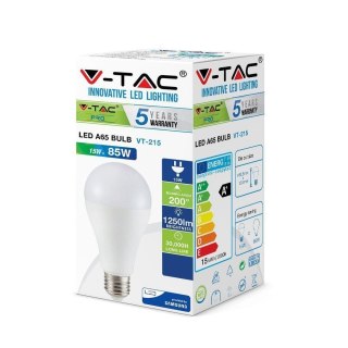 Żarówka LED V-TAC SAMSUNG CHIP 15W E27 A65 VT-215 3000K 1250lm 5 Lat Gwarancji