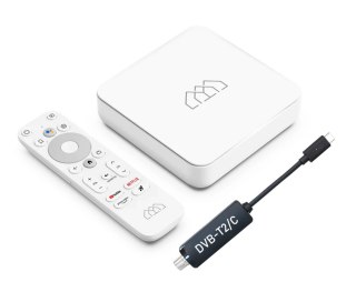 Android SMART TV + DVB-T2/C HEVC Homatics Box R 4K Android 11 WiFi z cert. Google i Netflix