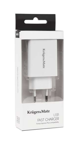 Ładowarka sieciowa Kruger&Matz USB z funkcją Pump Express 2.0