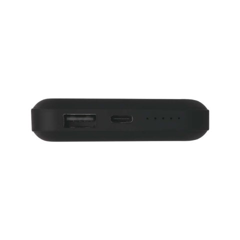 Power Bank V-TAC 10000mAh SLIM TYPE C Czarny Ładowanie bezprzewodowe VT-3529