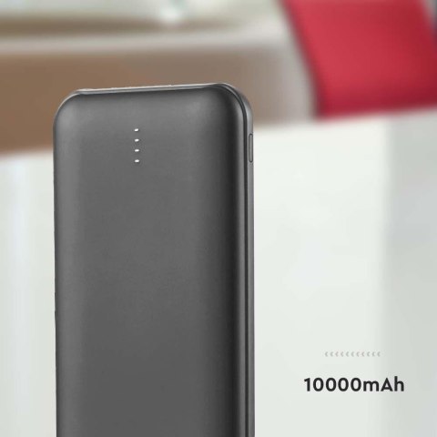 Power Bank V-TAC 10000mAh SLIM TYPE C Czarny VT-3527