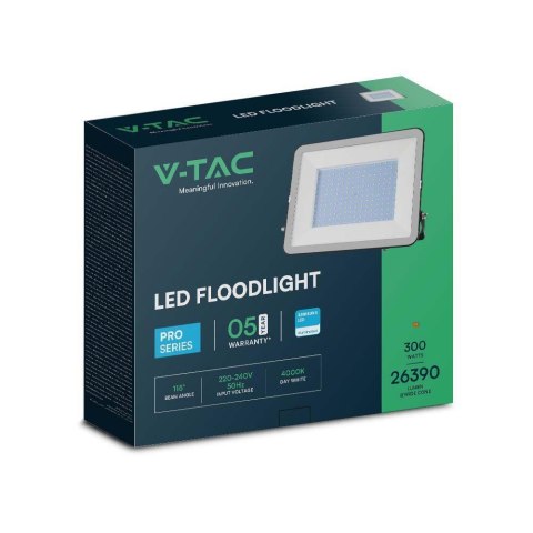 Projektor LED V-TAC 300W SAMSUNG CHIP PRO-S Czarny VT-44300 6500K 26390lm 5 Lat Gwarancji