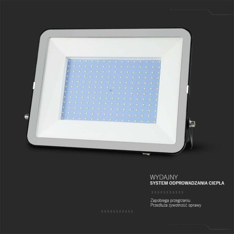 Projektor LED V-TAC 300W SAMSUNG CHIP PRO-S Czarny VT-44300 6500K 26390lm 5 Lat Gwarancji