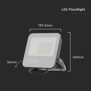 Projektor LED V-TAC 50W 185Lm/W Czarny VT-4456 6500K 9250lm