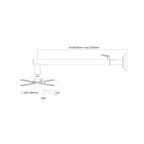 Uchwyt do projektorów do ściany