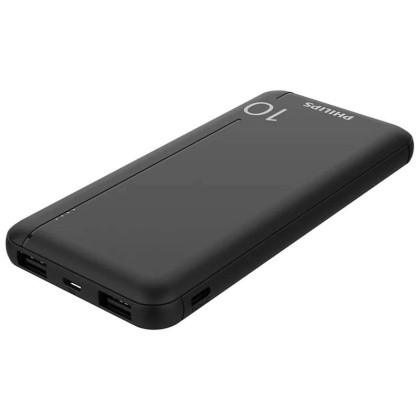 Power bank 10000mAh 2xUSB czarny Philips DLP1810NB/62