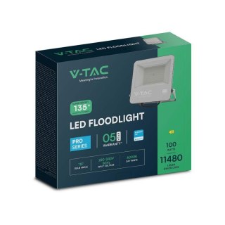 Projektor LED V-TAC 100W 135Lm/W SAMSUNG CHIP Czarny VT-44101 4000K 11480lm 5 Lat Gwarancji