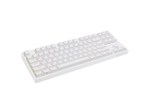 KLAWIATURA DLA GRACZY GENESIS THOR 404 TKL US PODŚWIETLENIE RGB MECHANICZNA BIAŁA GATERON YELLOW PRO