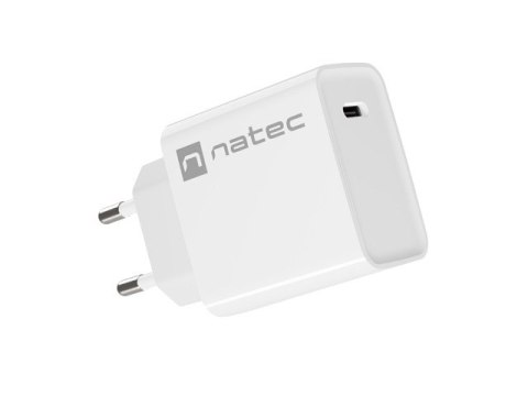 ŁADOWARKA SIECIOWA NATEC RIBERA 1X USB-C 20W BIAŁA